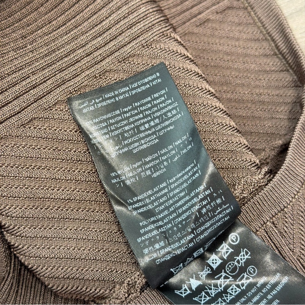 MARCIANO Ribbed Knit Bodycon Dress - Picture 7 of 7